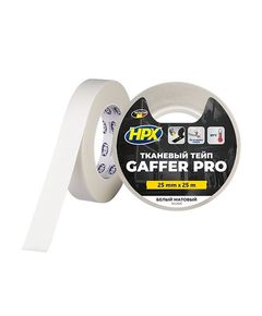 Тейп GAFFER PRO белый матовый 25мм х 25м, фото  | SNABZHENIE.com.ua