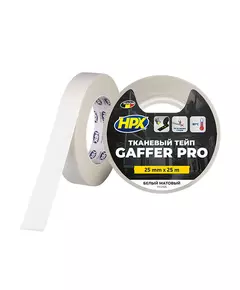 GAFFER PRO - 25мм х 25м, білий матовий тейп HPX, фото  | SNABZHENIE.com.ua