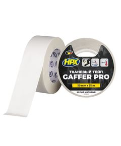 GAFFER PRO - білий матовий тейп 50мм х 25м, фото  | SNABZHENIE.com.ua