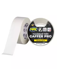 GAFFER PRO - 50мм х 25м, білий матовий тейп HPX, фото  | SNABZHENIE.com.ua