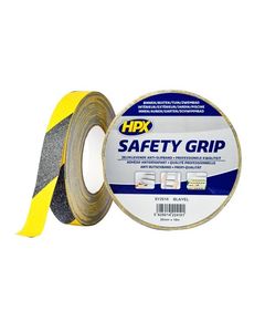 Антискользящая лента HPX SAFETY GRIP 25мм х 18м черно-желтая, фото  | SNABZHENIE.com.ua