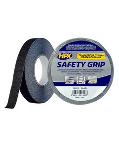 Чорна самоклеюча стрічка HPX SAFETY GRIP 25мм х 18м для протиковзання, фото  | SNABZHENIE.com.ua