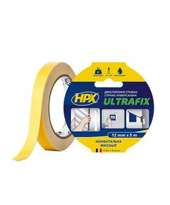ULTRAFIX 12мм x 5м - двостороння клейка стрічка для миттєвої фіксації, фото  | SNABZHENIE.com.ua