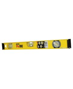 Рівень STANLEY Pro180, 60 см, 3 капсули, 1 обертова 180°, фото  | SNABZHENIE.com.ua