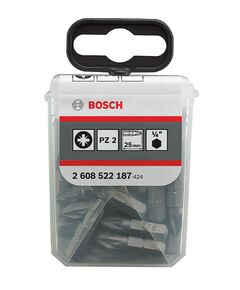 Бита PZ2 25 мм Extra Hard, 25 шт. BOSCH (2608522187), фото  | SNABZHENIE.com.ua