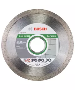 Алмазный отрезной круг 115 x 22,23 мм, Standard for Ceramic, 10 шт, BOSCH (2608603231), фото  | SNABZHENIE.com.ua