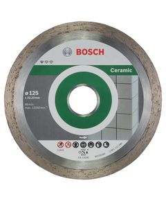 Алмазний відрізний круг 125 мм, стандарт для кераміки, 10 шт, BOSCH, фото  | SNABZHENIE.com.ua