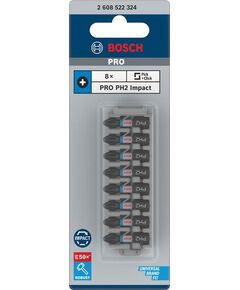 Бітки PH2 x 25 мм для шуруповерта, 8 шт. BOSCH Impact Control, фото  | SNABZHENIE.com.ua