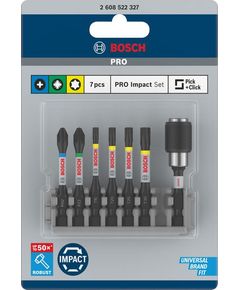 Биты BOSCH Impact Control PH2, PZ2, T15-T30, 7 шт., фото  | SNABZHENIE.com.ua