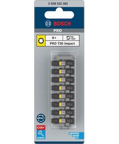 Бита ударна BOSCH T30 x 25 мм Impact Control, 8 шт., фото  | SNABZHENIE.com.ua