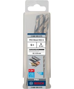 Сверло по металлу BOSCH HSS-G 9 мм, 5 шт., фото  | SNABZHENIE.com.ua
