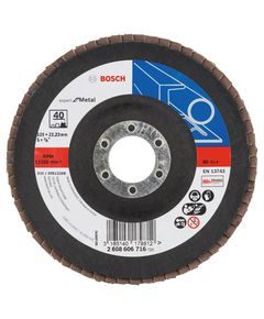 Шліфувальний круг лепестковий 125x22,2 мм K40 BOSCH Expert for Metal, фото  | SNABZHENIE.com.ua