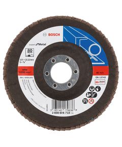 Шлифкруг лепестковый 125 мм K80 угловой Expert for Metal BOSCH, фото  | SNABZHENIE.com.ua
