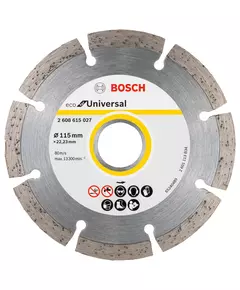 Алмазный отрезной круг 115 мм x 22,23 мм, ECO for Universal BOSCH (2608615027), фото  | SNABZHENIE.com.ua