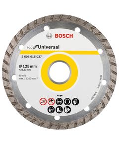 Алмазний круг 125 мм турбо BOSCH ECO (2608615037) для різання, фото  | SNABZHENIE.com.ua