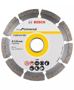 Алмазне відрізне коло 125 мм x 22,23 мм, ECO for Universal BOSCH (2608615028), фото  | SNABZHENIE.com.ua