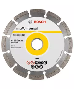 Алмазне відрізне коло 150 мм x 22,23 мм, ECO for Universal BOSCH (2608615029), фото  | SNABZHENIE.com.ua
