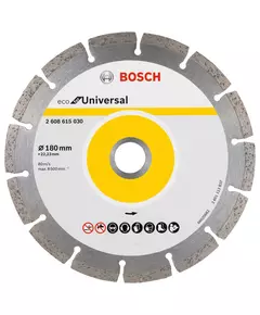 Алмазне відрізне коло 180 мм x 22,23 мм, ECO for Universal BOSCH (2608615030), фото  | SNABZHENIE.com.ua