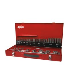 Набор метчиков и плашек 54 шт. M3-M20 в чемодане RUKO HSSE-Co 5 245040ER, фото  | SNABZHENIE.com.ua