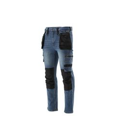 Штаны рабочие джинсовые YATO L/XL, темно-синие, 17 карманов YT-79053, фото  | SNABZHENIE.com.ua