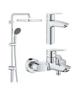 Набір змішувачів 3 в 1 для ванної Grohe QuickFix Start M-Size UA202305RM, фото  | SNABZHENIE.com.ua