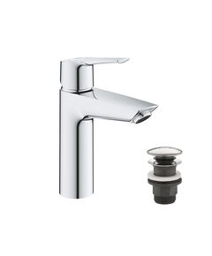 Смеситель для раковины Grohe QuickFix M-Size 23746002 с клапаном, фото  | SNABZHENIE.com.ua