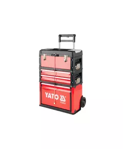 Валіза-візок для інструментів 4 секції, на 2-х колесах з висувною ручкою YATO (YT-09101), фото  | SNABZHENIE.com.ua