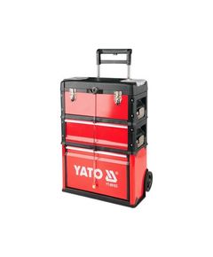 Чемодан-тележка YATO для инструментов, 3 секции, 2 колеса, фото  | SNABZHENIE.com.ua