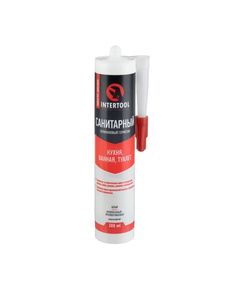 Силиконовый санитарный герметик белый 300 мл INTERTOOL FS-3031, фото  | SNABZHENIE.com.ua