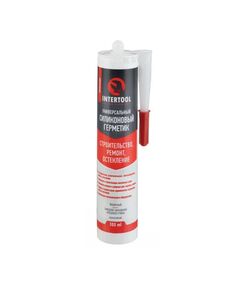 Силиконовый герметик прозрачный универсальный 300мл INTERTOOL FS-3050, фото  | SNABZHENIE.com.ua