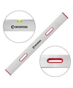 Правило-уровень INTERTOOL MT-2110, 100 см, 2 капсули, з ручками, фото  | SNABZHENIE.com.ua