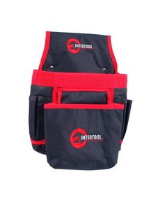 Сумка поясна слісарна INTERTOOL SP-1036 з 8 кишенями, поліестер, фото  | SNABZHENIE.com.ua