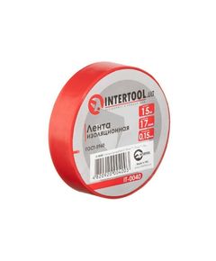 Изоляционная лента INTERTOOL IT-0040 красная 0,15мм х 17мм х 15м, фото  | SNABZHENIE.com.ua