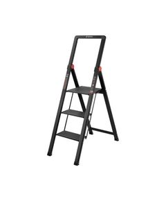 Алюминиевая стремянка Black Slim 3 ступени, 150 кг, фото  | SNABZHENIE.com.ua