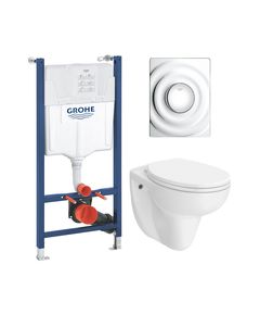 Комплект унітазу з інсталяцією 4 в 1 Grohe Solido Surf, фото  | SNABZHENIE.com.ua