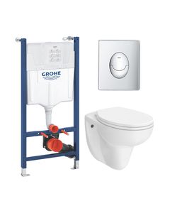 Комплект унитаза с инсталляцией Grohe Solido Start 4 в 1, фото  | SNABZHENIE.com.ua