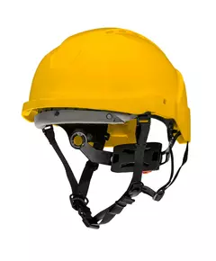 Промислова каска для роботи на висоті, жовта, фото  | SNABZHENIE.com.ua