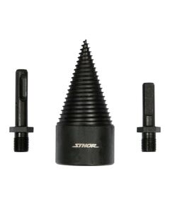 Свердло конічне для розколювання дерева VOREL, Ø= 45 мм h=95 мм з 2 шпинделями (SDS+ і 3-кутний), фото  | SNABZHENIE.com.ua