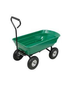 Візок присадибний на 4 колесах FLO з поворотним важелем, корито - 75 л, ручка - 80 см, 200 кг, 98x51x100 см, фото  | SNABZHENIE.com.ua