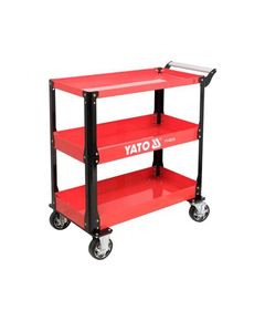 Визок YATO 3-уровневый на 4 колесах, макс. нагрузка 150 кг, YT-55212, фото  | SNABZHENIE.com.ua