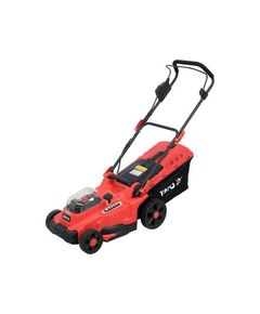 Газонокосилка YATO аккумуляторная 2x Li-Ion 18В, Ø37см, ёмкость 35л YT-85222, фото  | SNABZHENIE.com.ua