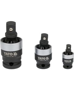 Подовжувачі карданні YATO 1/2, 3/8, 1/4 - 3 шт (квадрати) YT-10642, фото  | SNABZHENIE.com.ua