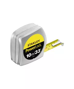 Рулетка STANLEY "Powerlock" : L= 10 x 25 мм. комбінована, сталева з покр. Mylar, хром. корпус, фото  | SNABZHENIE.com.ua