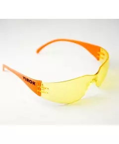 Окуляри захисні VIROK полікар+пласт,жовті ,покриття від запотівання та подряпин,відкриті (60), фото  | SNABZHENIE.com.ua
