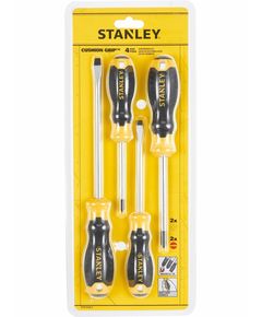 Набор отверток STANLEY Cushion Grip, 4 шт, прецизионные, фото  | SNABZHENIE.com.ua