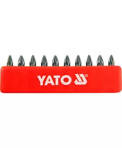 Набір насадок викруткових YATO : "Pozidriv" РZ1 x 25 мм. HEX 1/4" 10 шт. [25/200], фото  | SNABZHENIE.com.ua