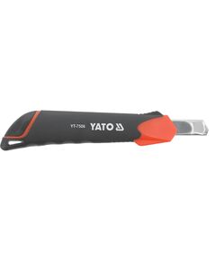 Нож YATO 9 мм с выдвижным лезвием, SK2 ABS/TPR, фиксатор [24/240] YT-7506, фото  | SNABZHENIE.com.ua
