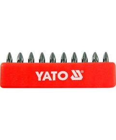 Набір викруткових насадок YATO Pozidriv PZ1 25 мм, HEX 1/4, 10 шт., фото  | SNABZHENIE.com.ua