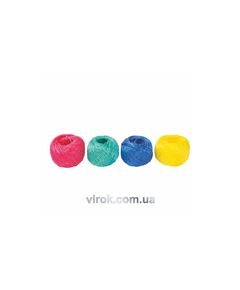 Шпагат поліпропіленовий в клубках 100г. 60м. +/-5% (10шт/ уп.)(DW), фото  | SNABZHENIE.com.ua