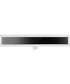 Трап поддоновый линейный из нержавеющей стали FALA WET-DRY BLACK GLASS; 70х 7х 2 см, сифон - 52 мм, фото  | SNABZHENIE.com.ua